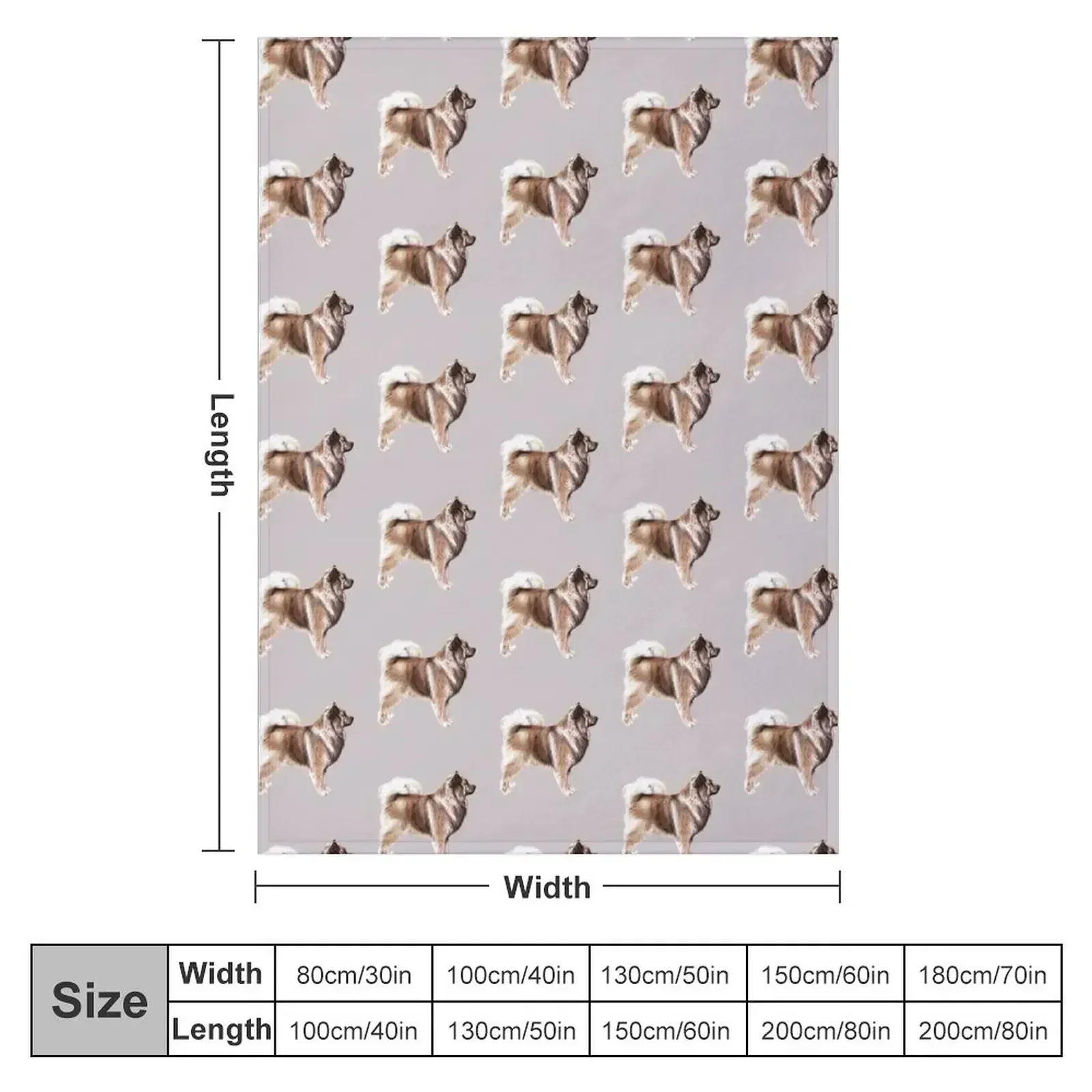 Eurasier - Dog Breed Show Stack Stand Throw Blanket Large Camping Furrys Hairy Plush Soft Big Blankets