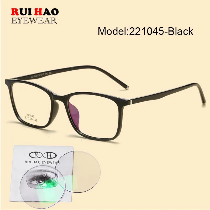 

Customize Prescription Glasses Fill Myopia Hyperopia Lenses Retro Optical Eyeglasses Clear Resin Lenses Round Frame