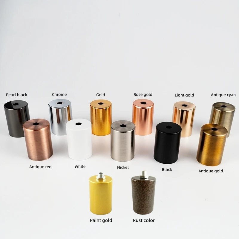 2 pieces colors Factory price vintage E27/E26 iron lamp holder socket size 40X60 with plastic wick DIY lighting fitting