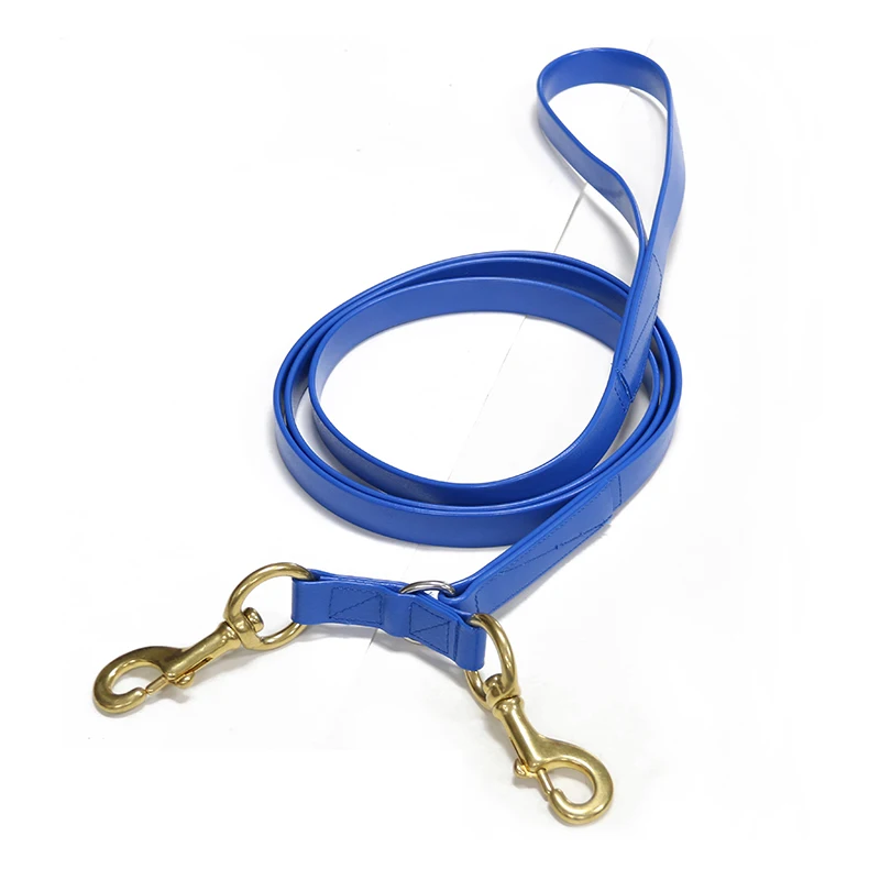 3.6 مللي متر بولي كلوريد الفينيل مقاوم للماء حزام الحصان المقود تخصيص حجم اللون وشعار الأزرق نموذج دعم الرصاص حبل لتدريب الحصان #2