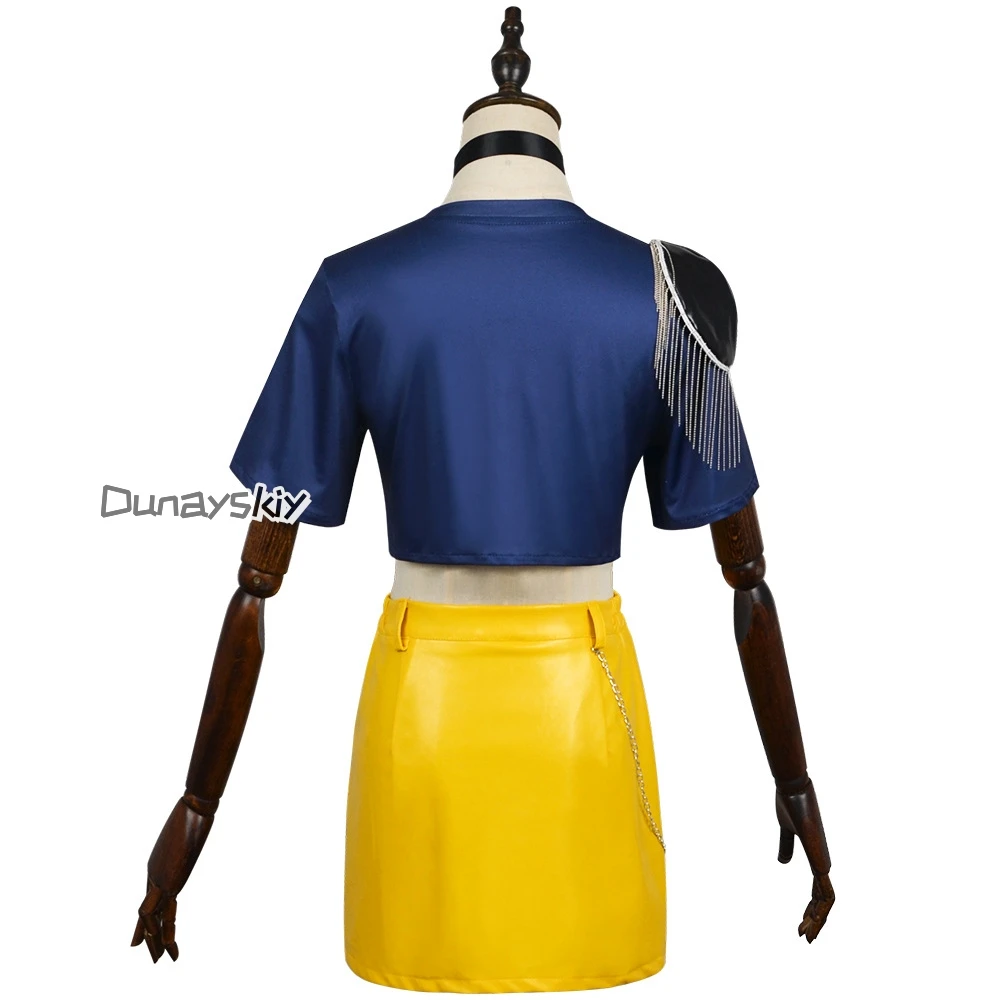 Mira Cosplay Kpop Demon Hunters 코스프레 Suits Huntrix K Pop Demon Hunters Top Skirt Sets Women Halloween Party Roleplay 케이팝데몬헌터스 - Image 5