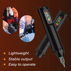 Professional Wireless Tattoo Machine Pen High Capacity Battery LCD Digital Display Coreless Motor Rotary Gun for Body Art