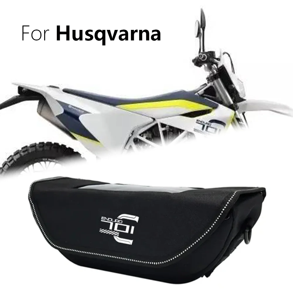 

For Husqvarna 701 SUPERMOTO & ENDURO Motorcycle Waterproof And Dustproof Handlebar Storage Bag motorcycle handlebar travel bag