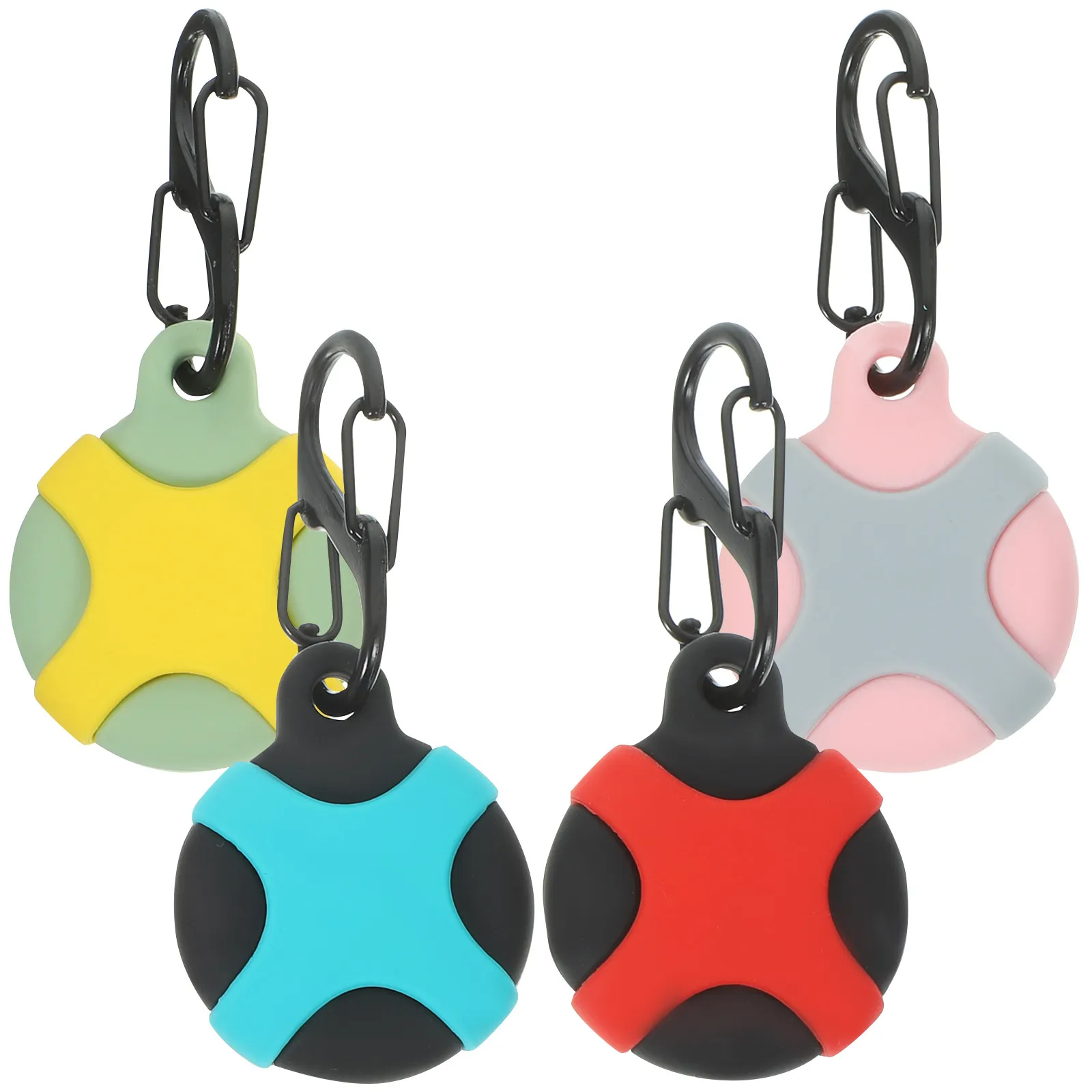 

4Pcs Waterproof Protective Case Silicone Tracker Cover Shockproof Anti-Scratch Lightweight Portable for Keys Wallet Bag