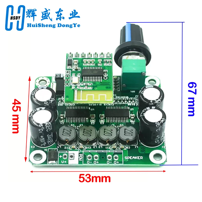 TPA3110 PBTL Digital Power 5.0 Amplifier Board 8-26V 30W+30W Stereo Class D Power Bluetooth car for USB Portable Speaker