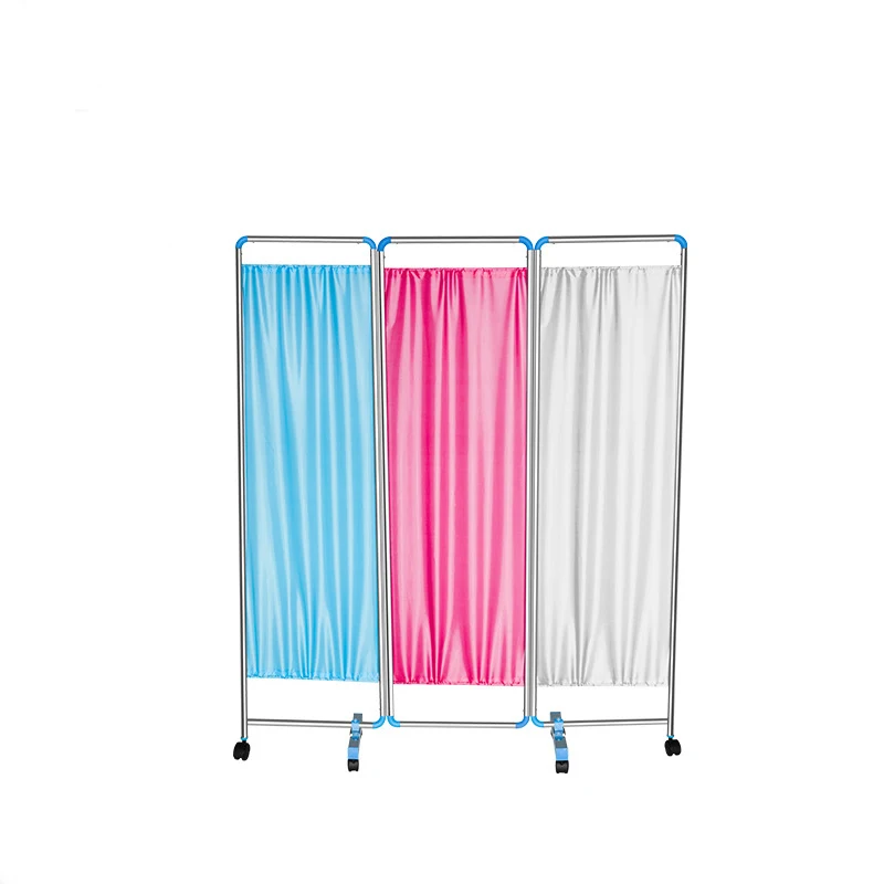 

High Quality Medical Clinic Hospital Partition Curtain Folding Screen Medical Ward Bed Patient Screen