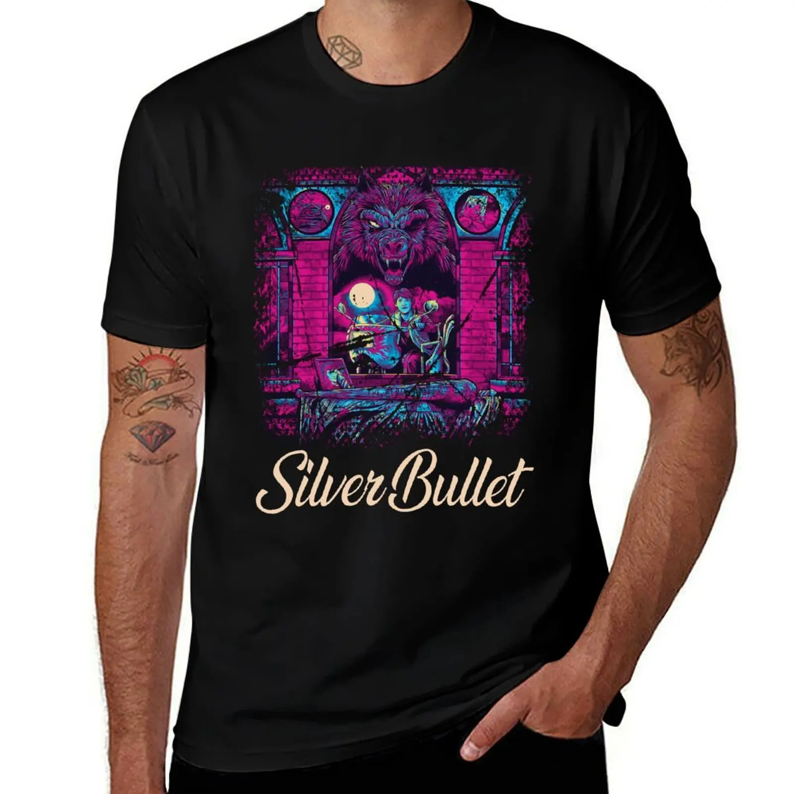 Silver Bullet Reloaded T-Shirt shirts graphic tee Man t-shirt mens graphic t-shirts hip hop