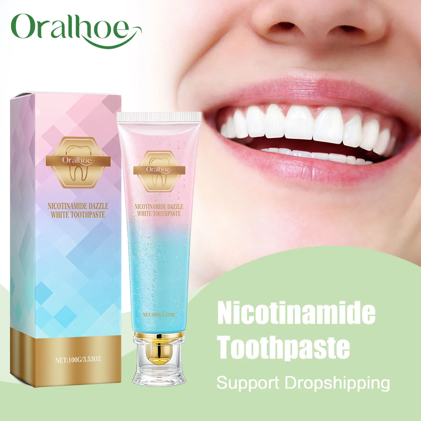 

Отбеливание зубов, зубная паста, восстановление полостей, чистка корней, успокаивающая чувствительность десен, устранение неприятного запаха изо рта, свежий рот, мята, зубная паста