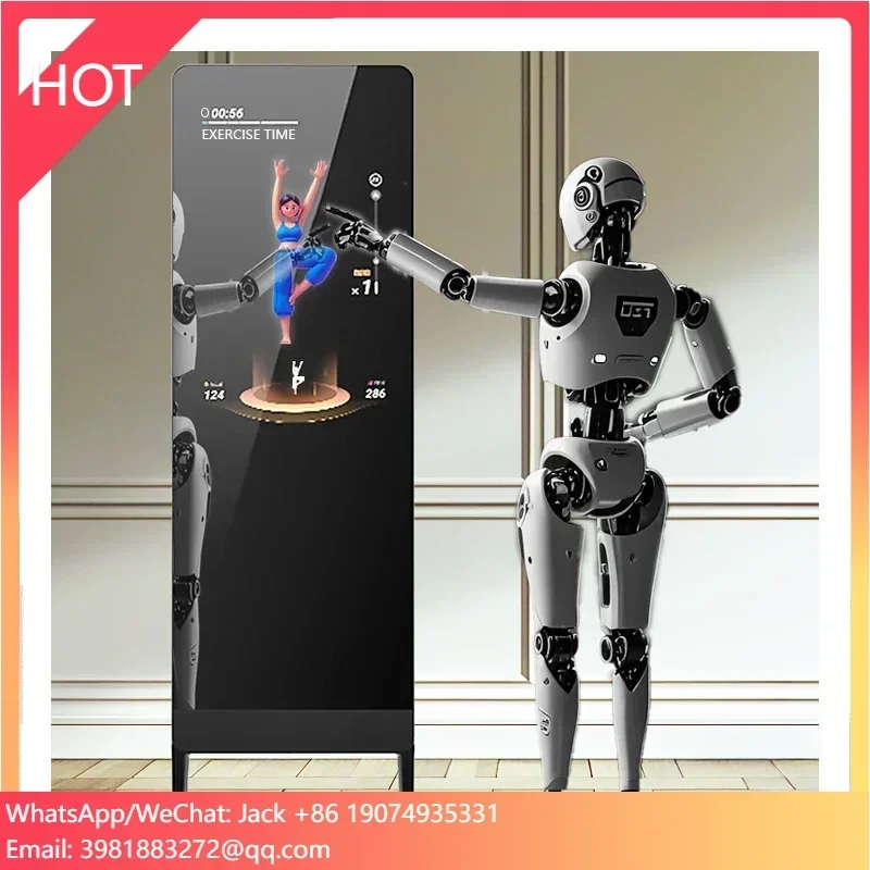 43 55inch Android Workout Artificial Intelligence Mirror Interactive Photo Mirror Illuminated Magic Exercise Mirror