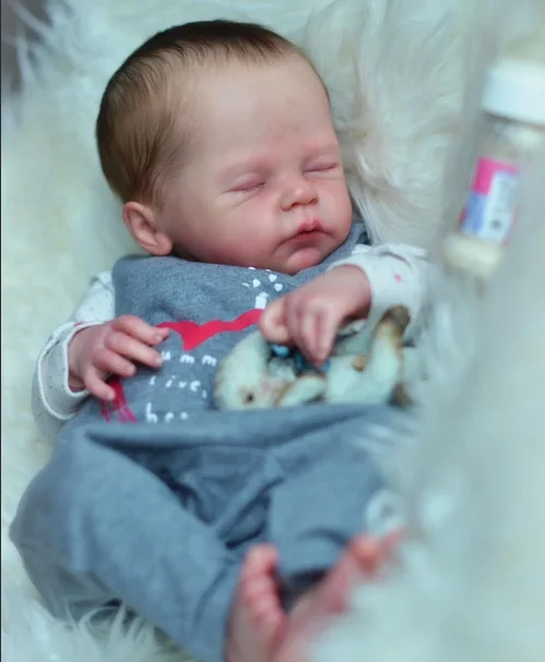 Npk 21'' feito à mão de alta qualidade inacabado sem pintura diy kit reborn alix peças de boneca diy com corpo de pano