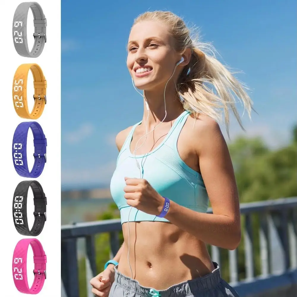 Rechargeable Fitness Bracelet Silent Vibration Vibration-Alert Silent Vibration Alarm Real-Time Comfortable Lightweight Strap