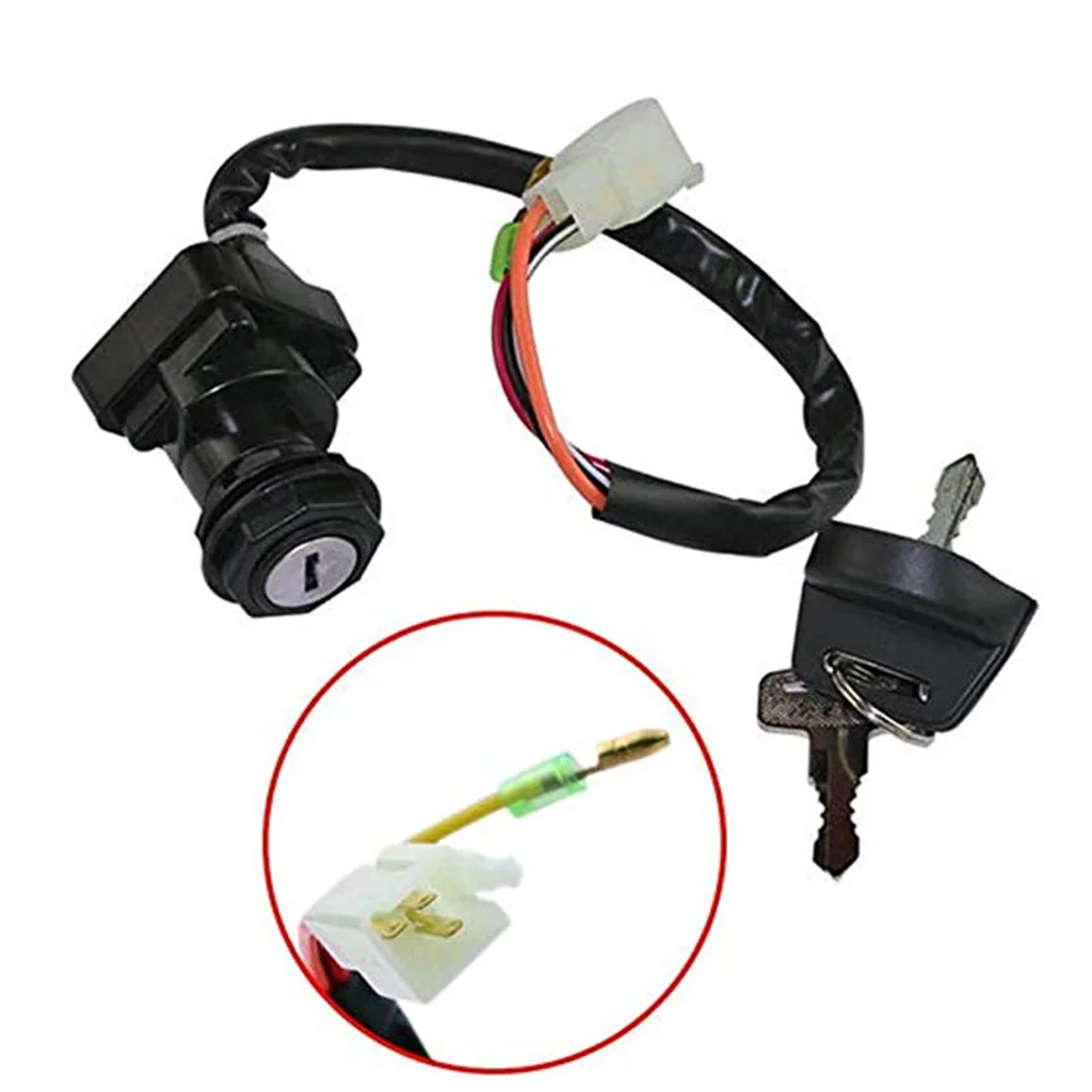Lgnition Switch Key Fit For Suzuki LT80 LT-80S 1987-1995 motorcycles accessories Lock with 2 wire