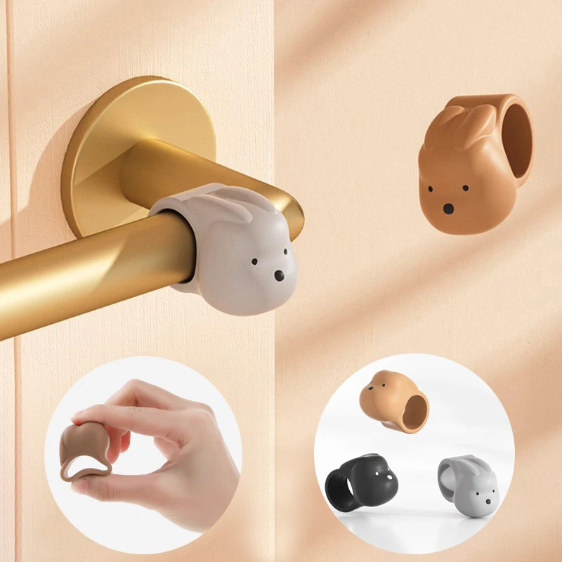 Silicone Door Handle Crash Pad Wall Protectors Anti-damage Anti-collision Pad Furniture Fittings Door Stopper