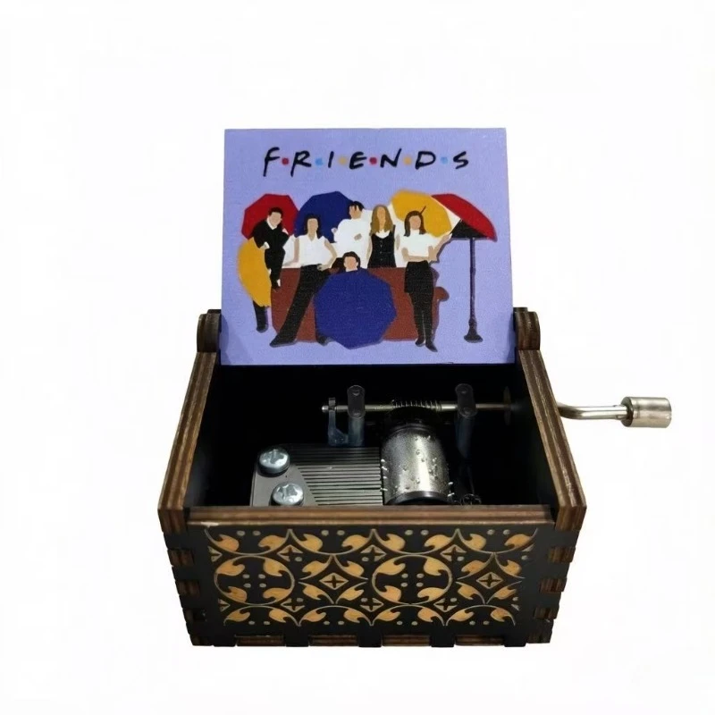 Hand-cranked Music Box, Music Composition, Classical Hand-cranked Music Box, Retro Wooden Music Box, Friend Gift.