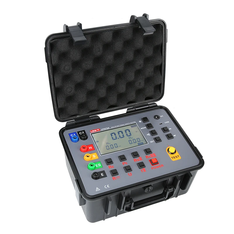 

High Precision, High Stability and Anti-interference Capability Data Storage Double Clamp Grounding Resistance Tester