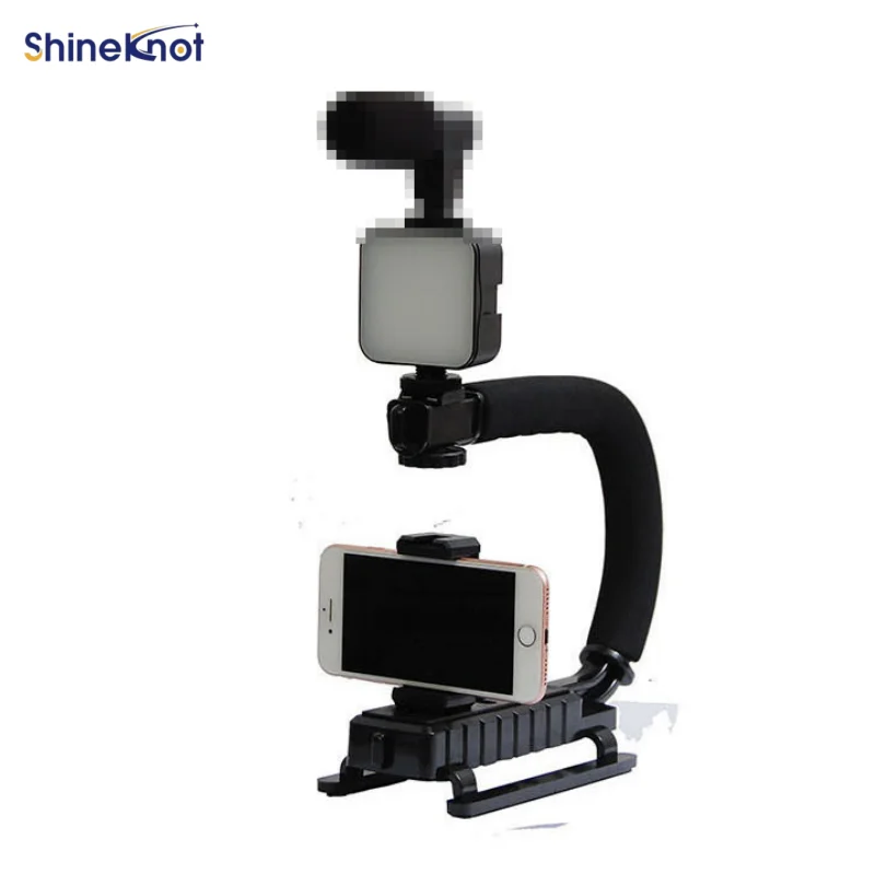 SHINEKNOT U-Shaped Handheld Anti Shake Stabilizer Fill Lamp Set Led High Brightness Mobile Phone Camera Universal Shooting Light