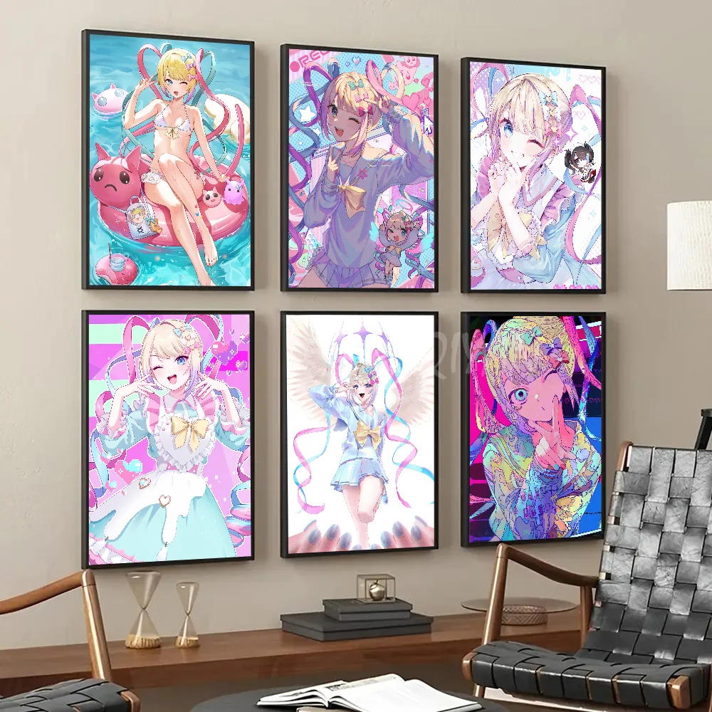 

Popular Cute Anime Girls NEEDY GIRL OVERDOSE Poster Paper Print Home Living Room Bedroom Bar Restaurant Cafe Art Painting Decor