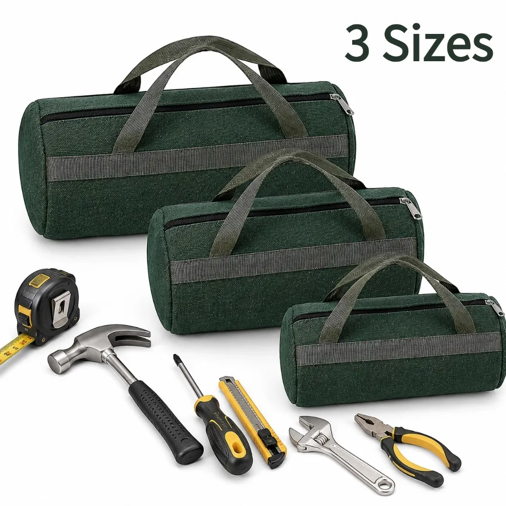 Thick Canvas Tool Storage Bag Portable Handbag Large Capacity Hardware Tool Organizer Auto Repair Electrical Hand Tools Storage