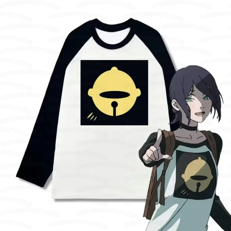 Herren Damen Kleidung Anime Reze Langarm T-Shirt Cosplay Übergroßes Vintage Chainsaw Japanisches Manga Tee Kleidung Harajuku Y2k Top – Detail 4