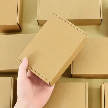 5個裝牛皮紙禮盒,多種尺寸可選,適用於婚禮、派對、小型禮品、手工皂、巧克力、糖果、餅乾等活動禮品包裝。 6 最佳銷售 手工包裝 - №3