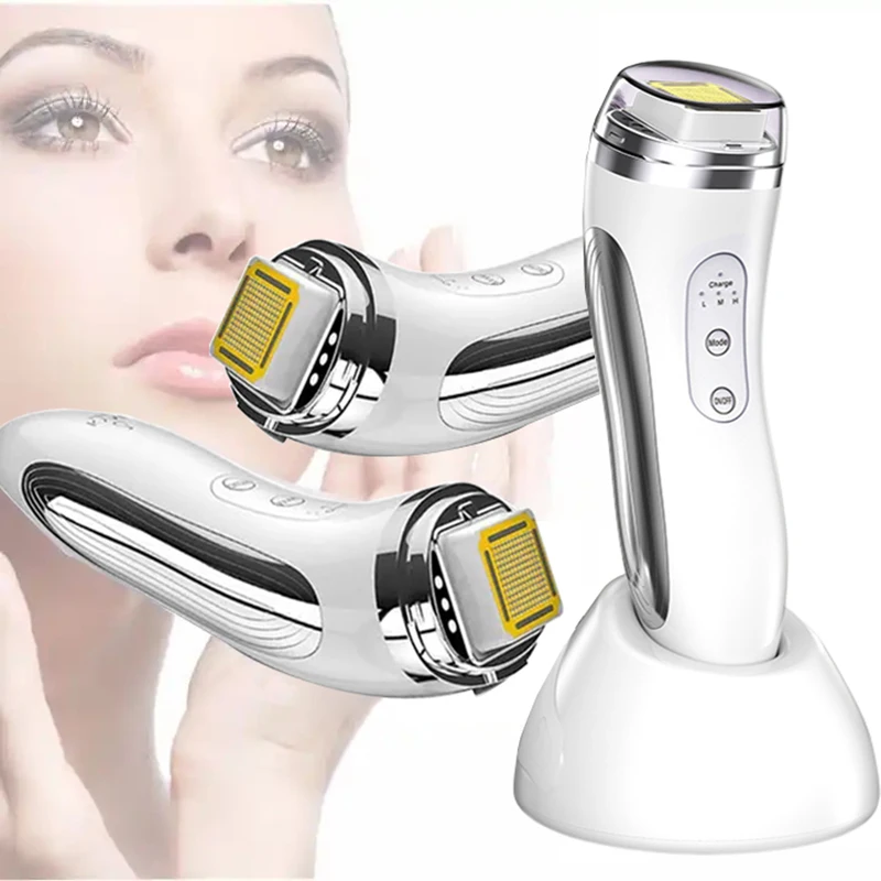 Portable RF Radio Frequency Face Machine Dot Matrix Skin Rejuvenation Tightening Anti Wrinkle Lifting Facial Massager