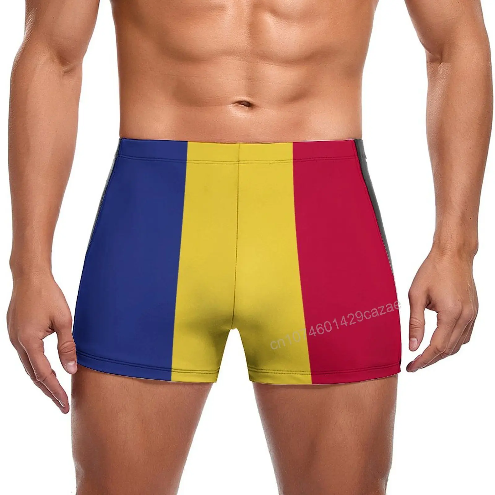 

2025 Summer Swimming Trunks Romania Flag Quick Dry Shorts For Men Swim Beach Short Summer Gift