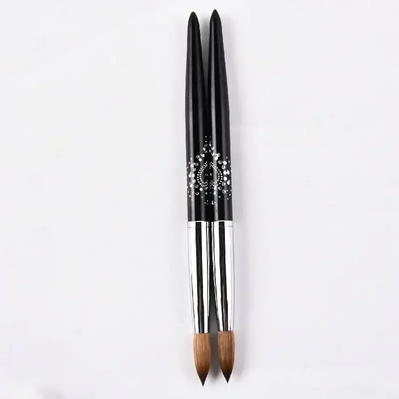 100% Kolinsky Hair Nail Brush Pure Mink Nail Tools Gel Nail Polish Builder Painting Carving Darwing Pens Manicure Acrylic Brush