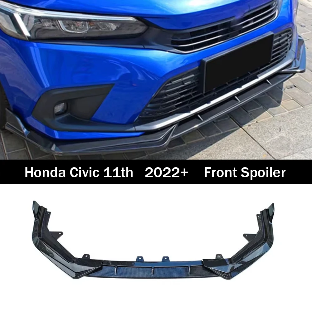 

Car Modification Accessories 3pcs Front Shovel Diffuser Splitter Body Kit Spoiler Fit For 22 11th Generation Civic