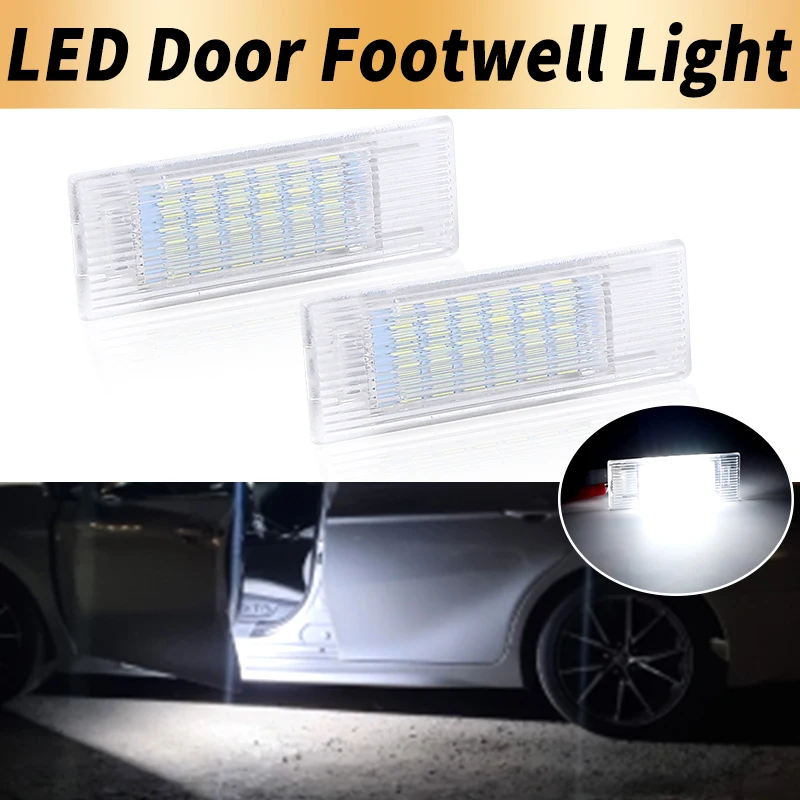 2Pcs For 2014-up BMW F20 F21 F30 F31 F34 F32 F10 F11 F07 F01 X5 X1 X4 I3 LED Door Courtesy Footwell Light Luggage Trunk Lamp