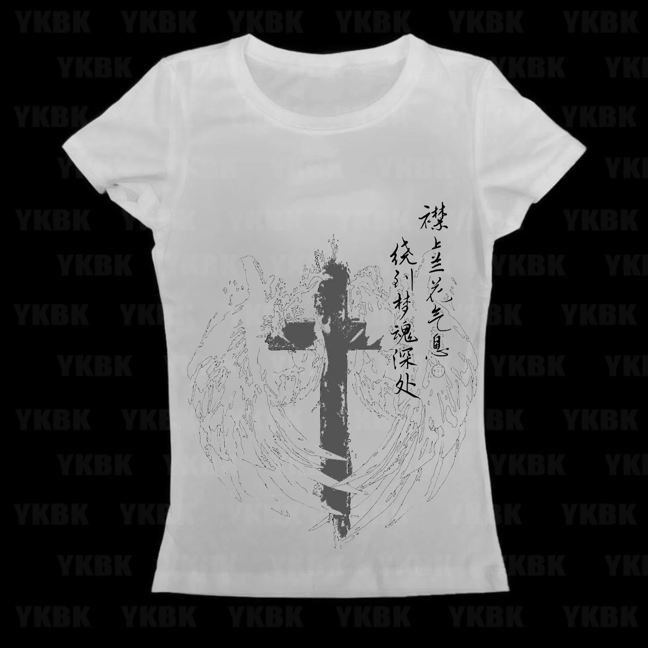 Mode Harajuku Streetwear Mädchen O-Ausschnitt Kurzarm Lässig Japan Y2K Print Anime Schriftzug Goth 90er Jahre Damenkleidung Frauen T-Shirts