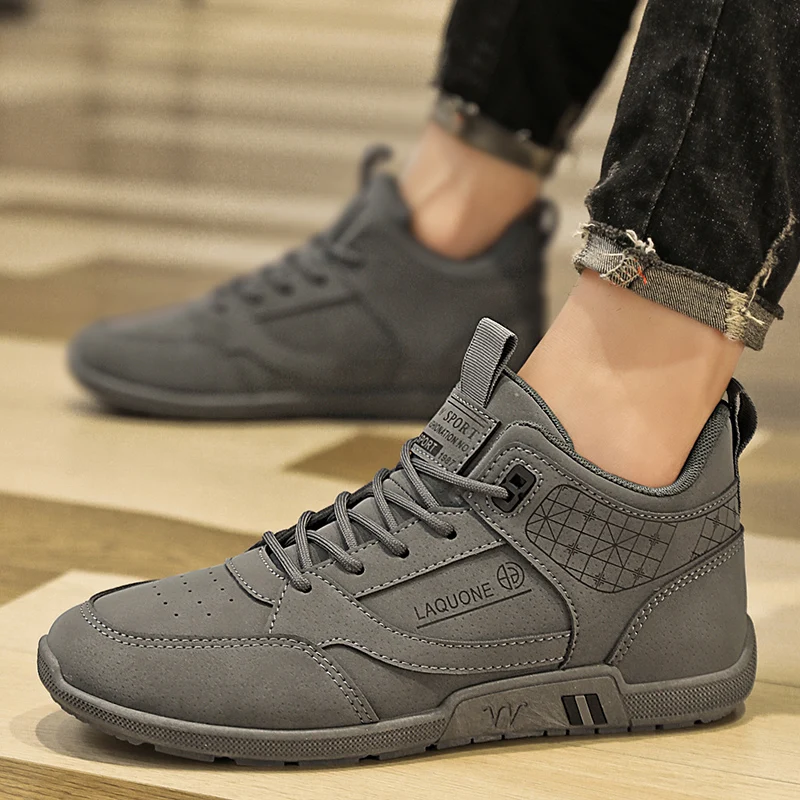 Men\'s Flat Sports Shoes Autumn 2024 New Outdoor Men\'s Vulcanized Shoes Casual Running Shoes Versatile Fashion Trend Work Boots