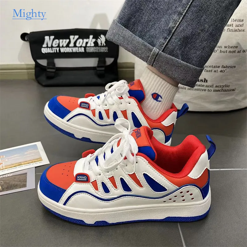 

2024 Plus-size Men's Women's Same Color Dopamine Moral Training Women Flat Shoes Casual Single Sports Platform Pumps Sneakers