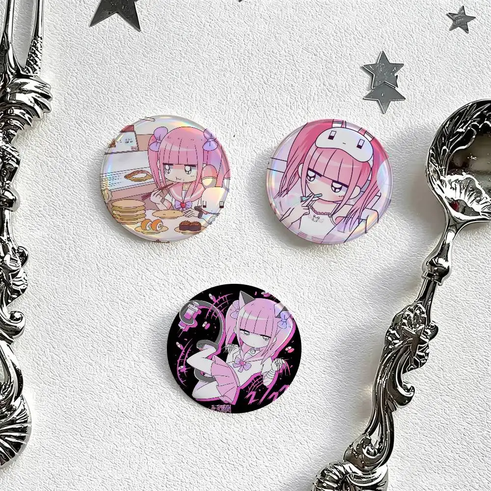 Kawaii Menhera Chan Cartoon  Anime Brooch Cute Cosplay Badge DIY Clothing Bag Hat Decor Accessories Jewelry Pins Xmas Gifts