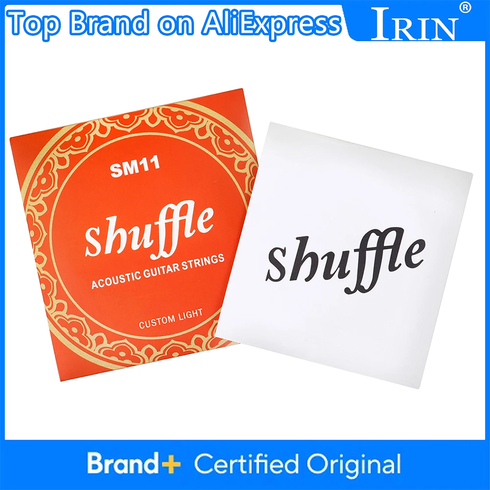 

Shuffle Acoustic Guitar Strings High quality Carbon Steel Core Antirust PVD Ion Coating Folk Guitar Strings Guitar Accessories