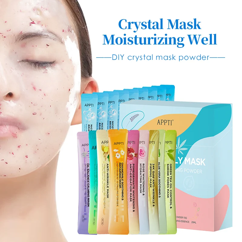 APPTI Petal Crystal Jelly facial mask Powder Serum Brightening Skin Care Nourishing and Moisturizing Facial Skin Care