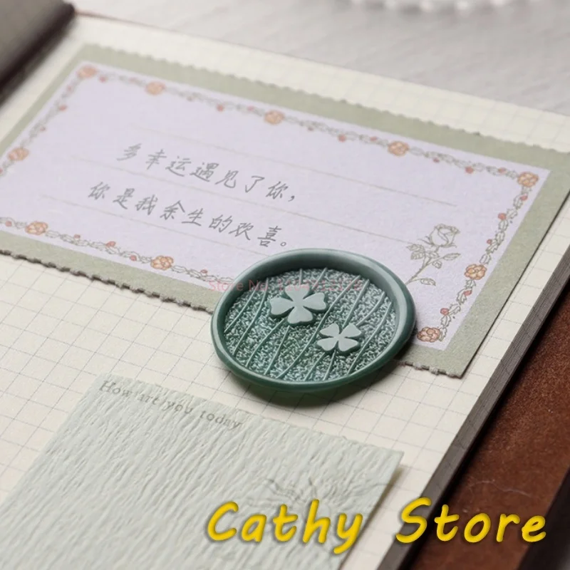 25mm Frosted Stempel Lakzegel Stempel Sterren Maan Vogel Klaver Liefde Lucky Honing Messing Diy Geschenken Wenskaart Decoratie Aanpasbaar