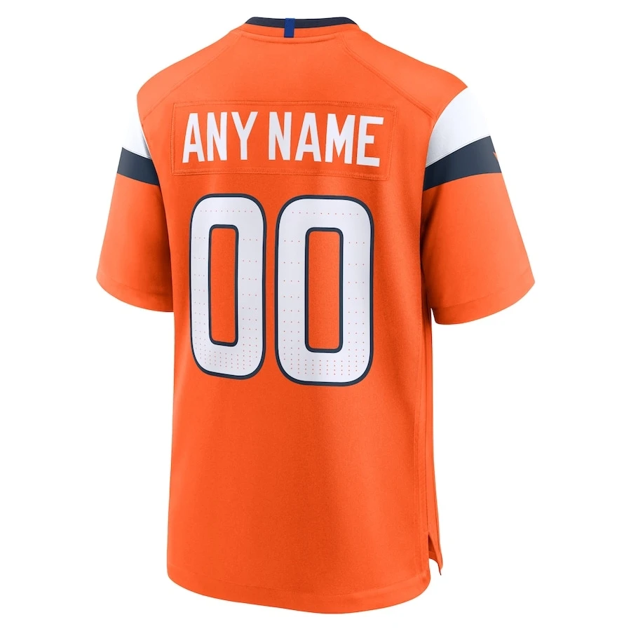 Maillot personnalisé Denver cousu maillot américain jeu Footbball maillot personnalisé n'importe quel nom numéro tout US taille S-3XL