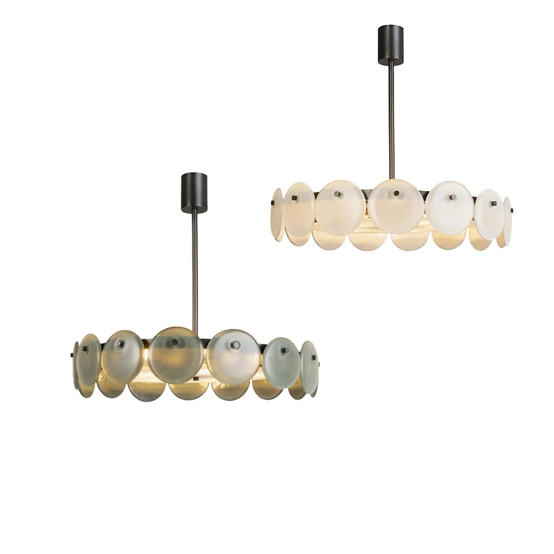 Green White Ceiling Chandelier Classic Decor Living Room Dining Room Table Hanging Lamp Lamparas De