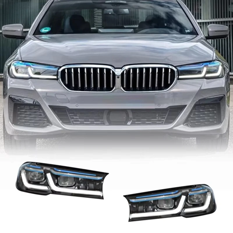 

XDS Best selling Car Headlamp Modified Head Lamp for 5 Series G30 G38 M5 Blue Eyebrow Head Light LED Daytime Running Lights 201
