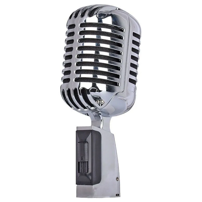 Stage performance Classical antique nostalgic metal microphone retro dynamic microphone singing