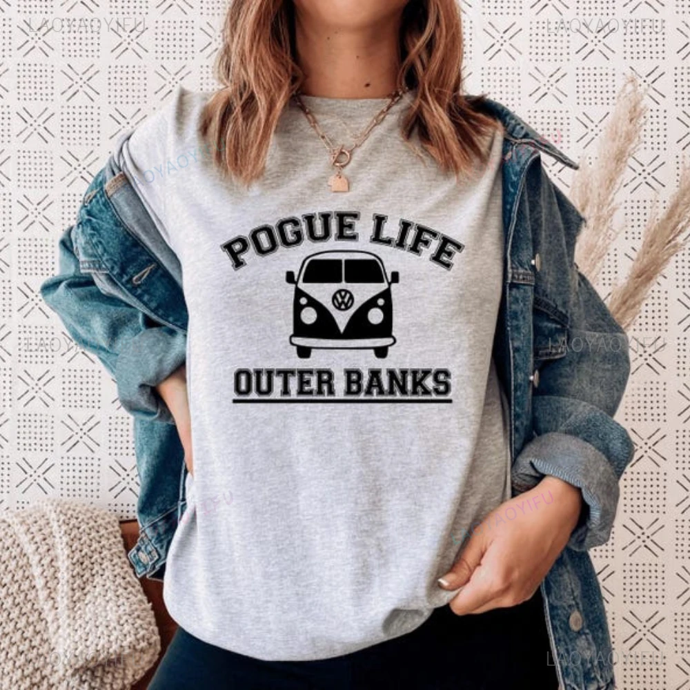 Outer Banks Inspired Movie T-shirt POGUE LIFE TWINKIE Outer Banks Pogues for Life P4L Graphic T Shirts Woman Man Cotton Tops Tee