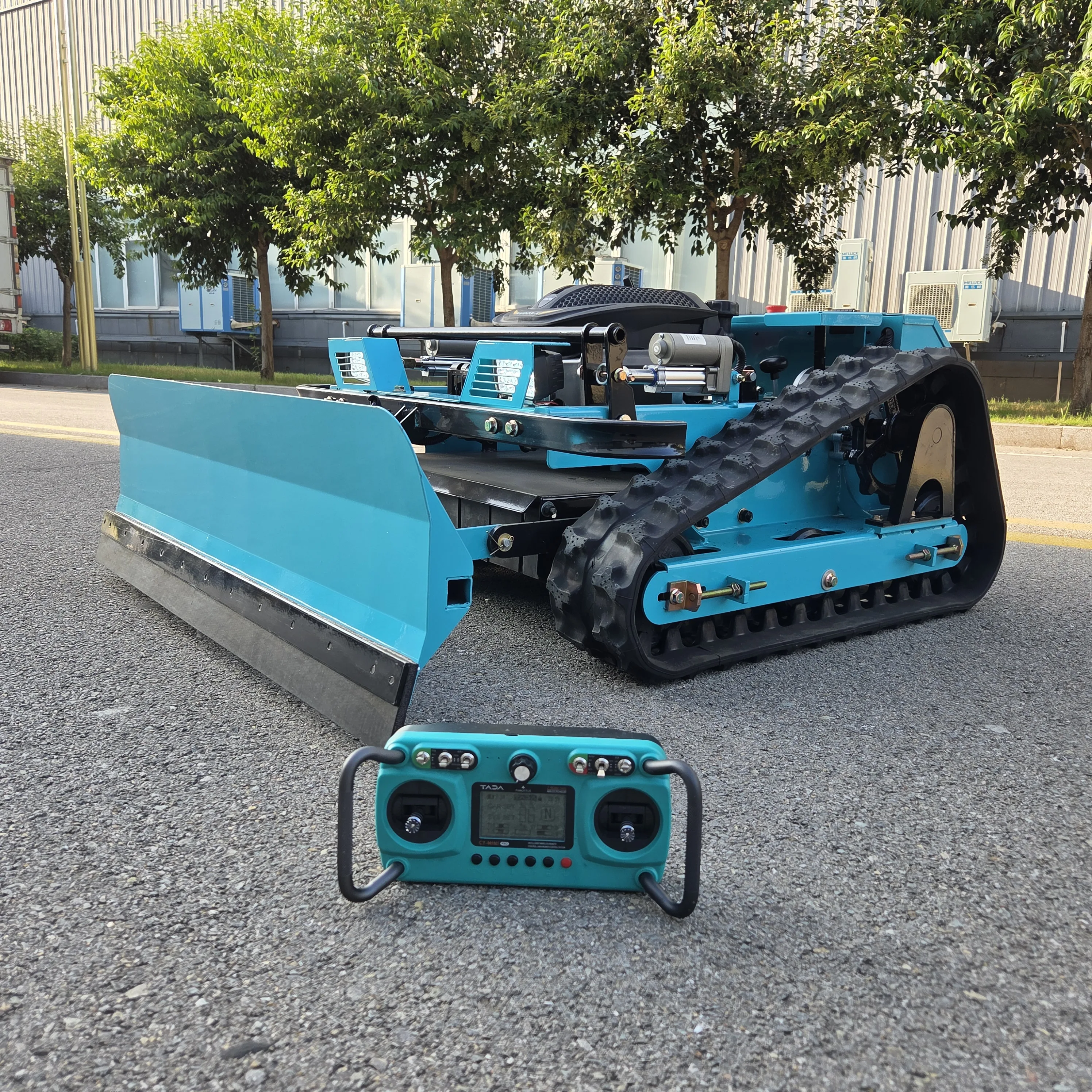 Tosaerba telecomandato da 500 mm - Dispositivo di rimozione automatico delle erbacce da giardino per arrampicata ad alta efficienza per uso domestico Supporto per la spinta della neve