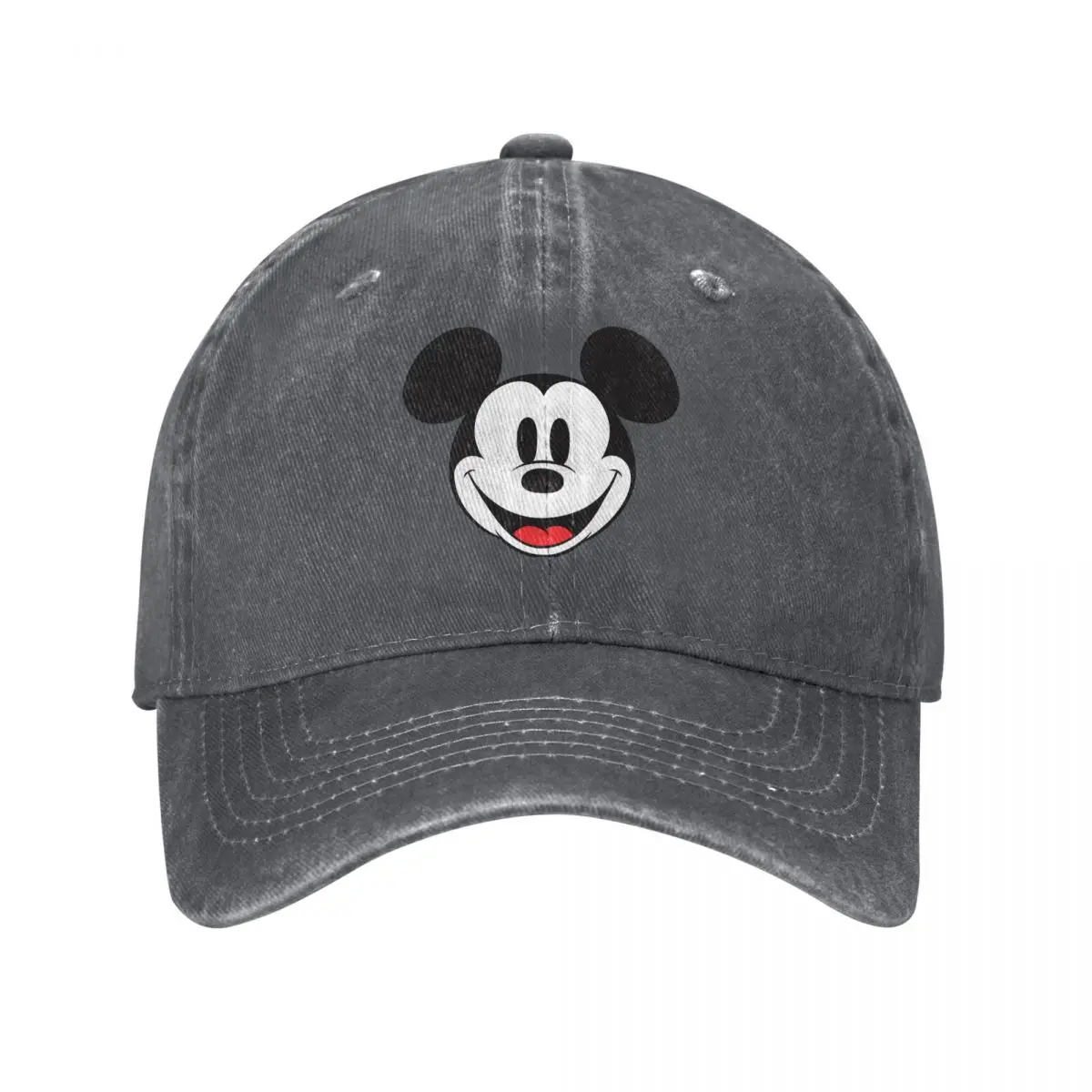 Casual Classic Mickey Mouse Cartoon Baseball Caps for Men Women Distressed Denim Snapback Hat Outdoor Running Golf Soft Caps Hat