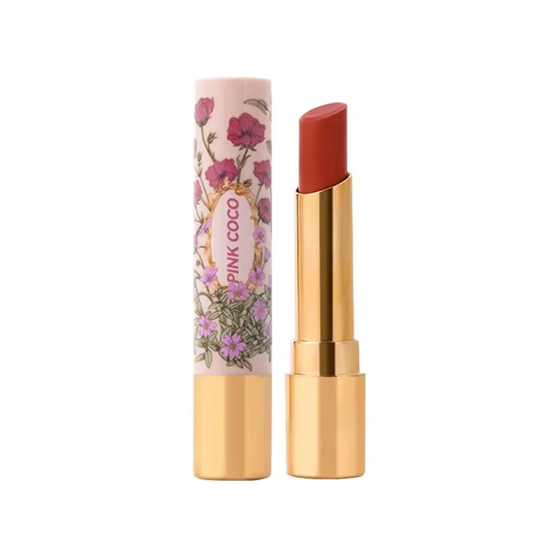 Gold Lipstick Matte Texture Halo-dyeing Waterproof Mirror Water Glass Lip Gloss Transparent Color Cosmetics