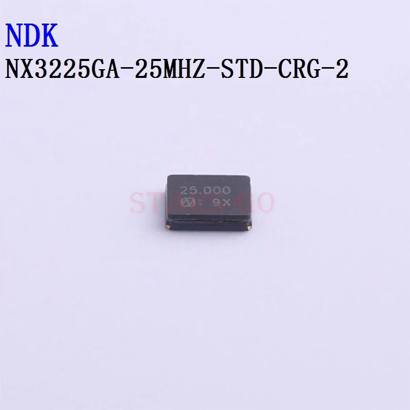 10個/100個NX3225GA 25mhz 3225 4 5p smd 8pF ± 20ppmの40 ℃ 〜 + 85 ℃ NX3225GA-25MHZ-STD-CRG-2クリスタル