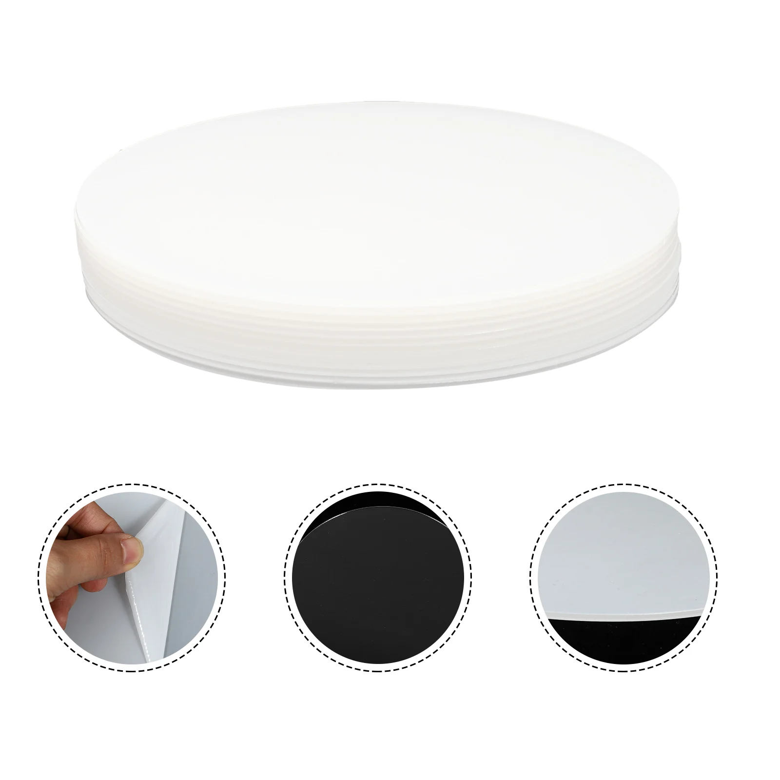 

10pcs Acrylic Round Discs Clear Transparent Diy Craft Panels For Painting Circle Sheets Smooth Edge Durable Easy Holding