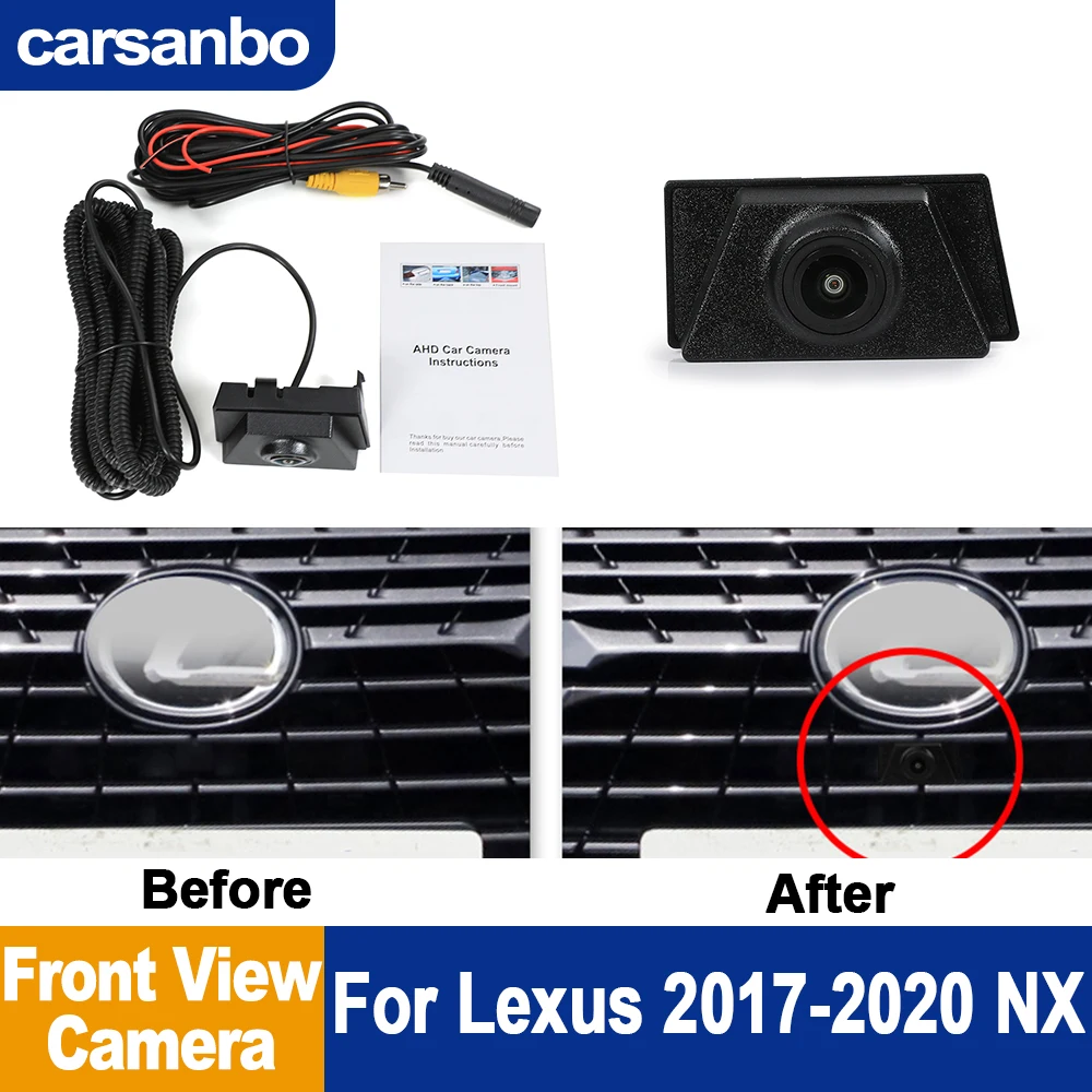 

Carsanbo 1080P Car Front View Camera For Lexus NX 2017-2020 Full HD Night Vision Wide Angle 150 Fisheye Lens Vehicle Parking
