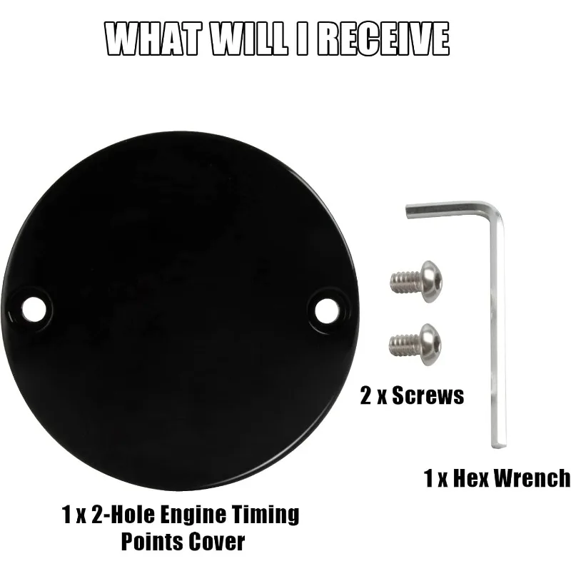 

Domed Points Cover Ignition Engine Timing Points Cover for Gliding Road King Softtail Successor Fatty Clutch Cover Dyna 2 Hole
