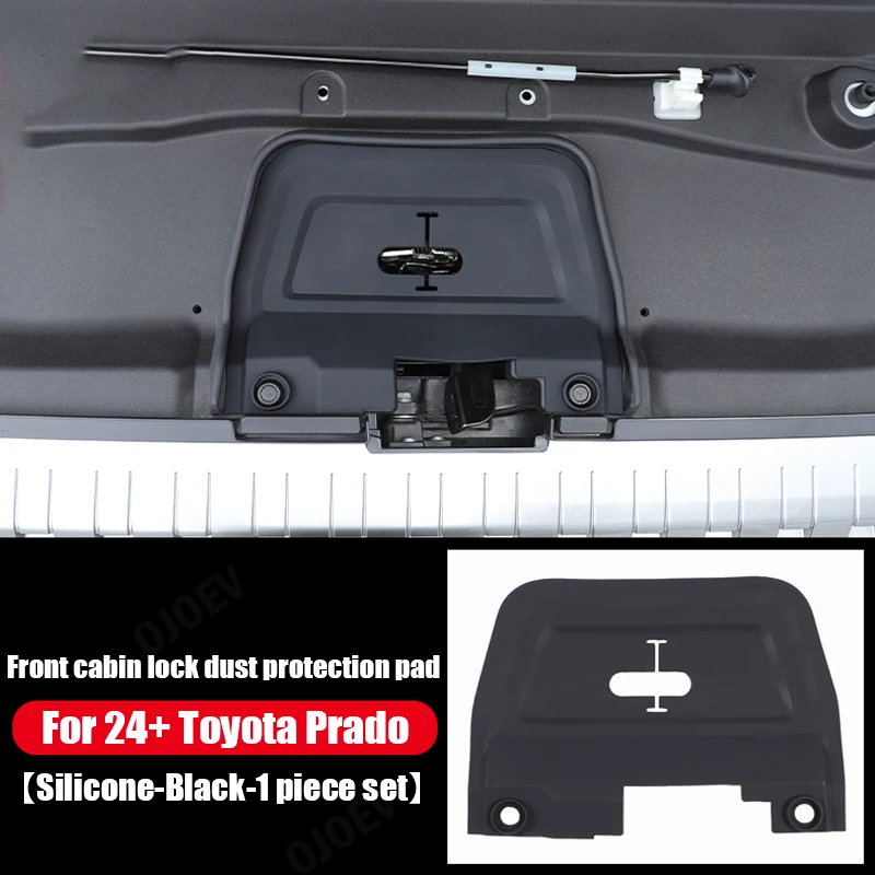 

For 24-25 Toyota Prado front cabin lock dust protection pad silicone pad lc250 modified parts