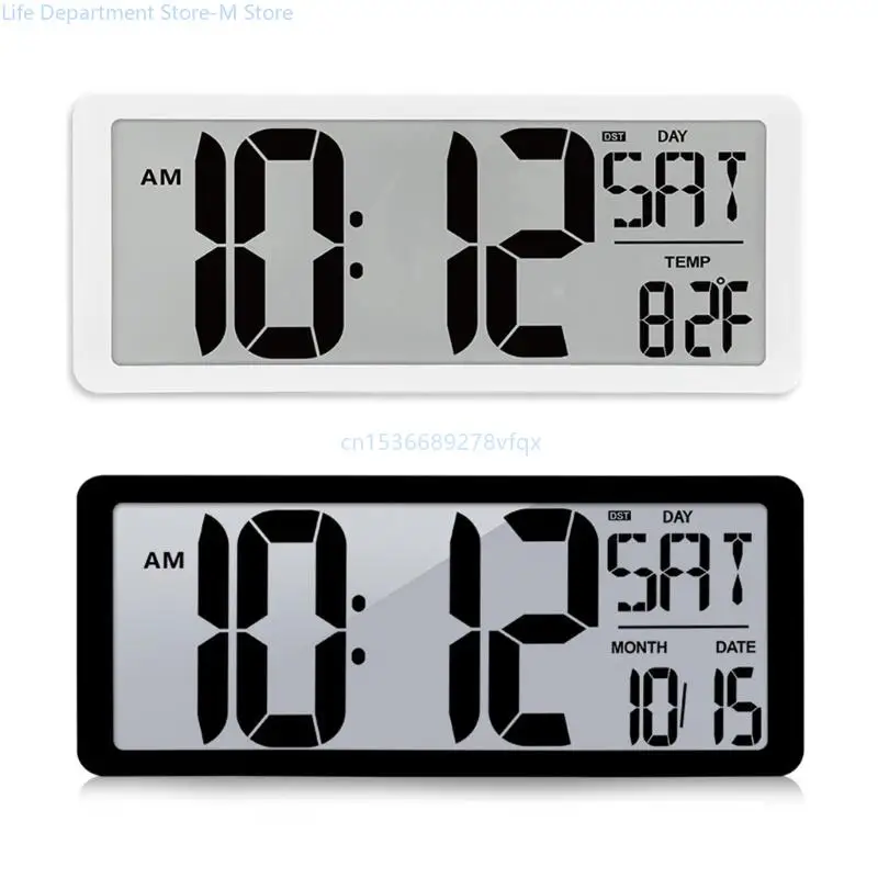 

14'' LCD Digital Clock –Displays Time, Temperature, Date with Backlights Clocks